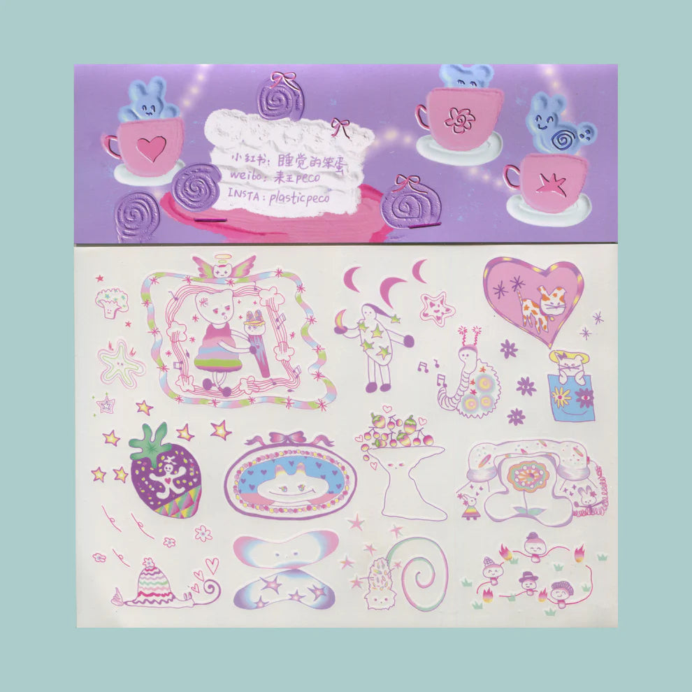 Plastic Peco | Tattoo Sticker Sheet