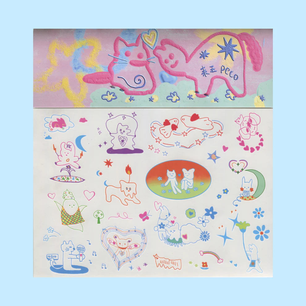 Plastic Peco | Tattoo Sticker Sheet