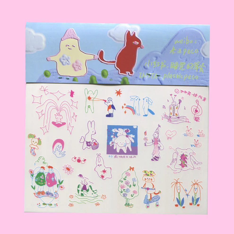 Plastic Peco | Tattoo Sticker Sheet