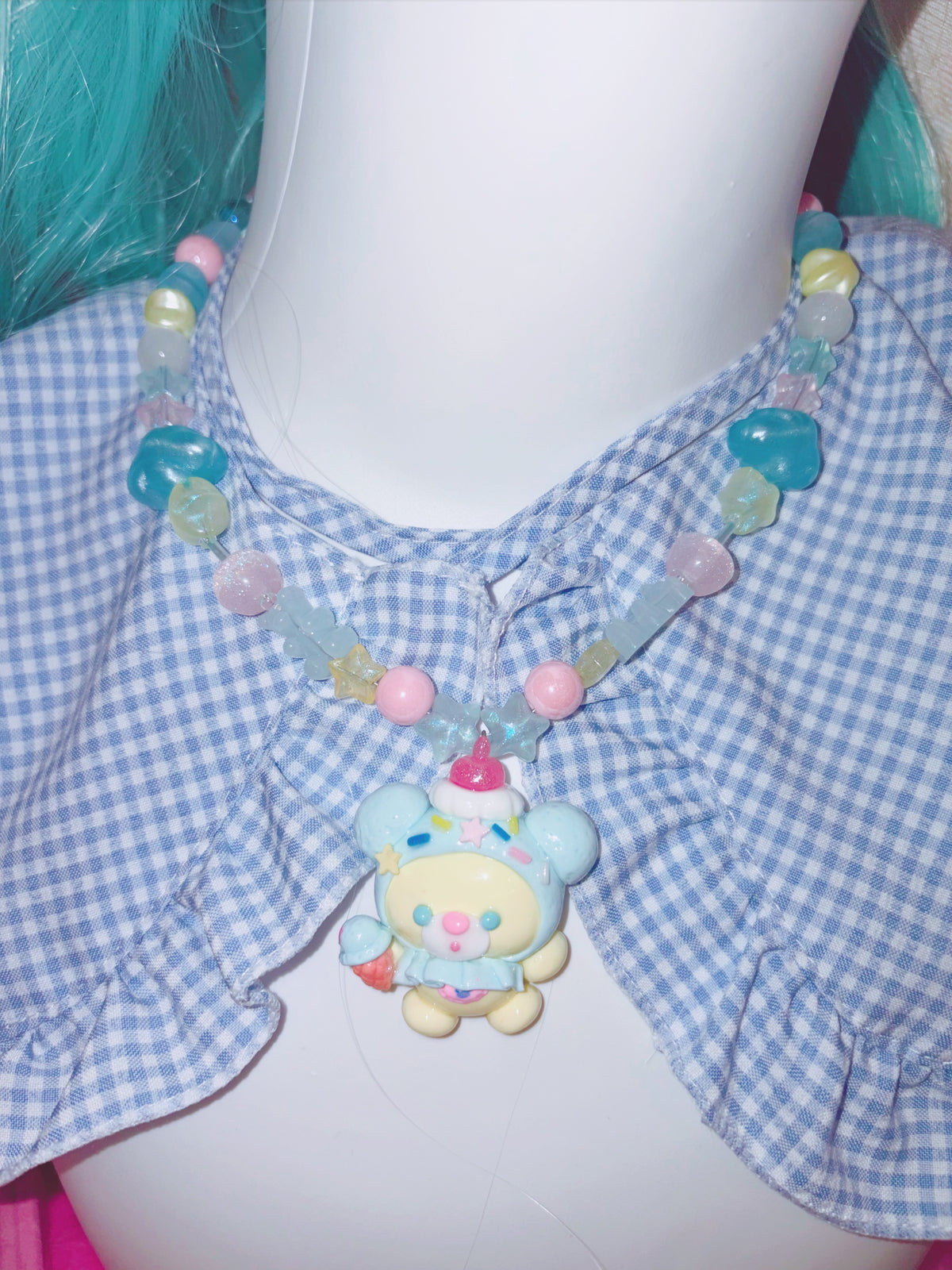 Wakuwakuma Accessories | Dream Teddy with Ice Cream Hat