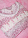Riluet | Knitted Bunny Pink Shoulder Bag