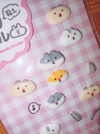 Handmade Clay Sticker Sheet