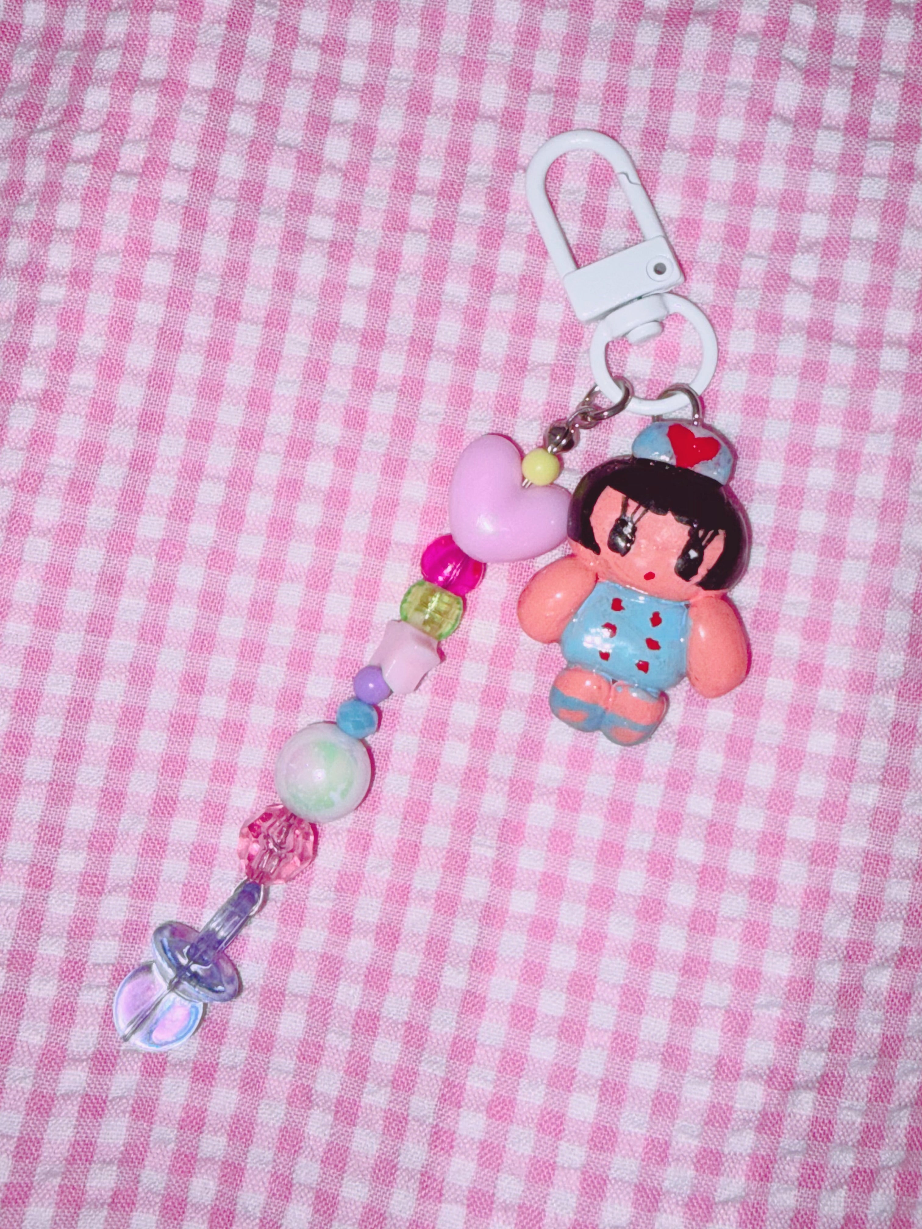 Momomeronn桃甜瓜 | Bead Clay Keychain