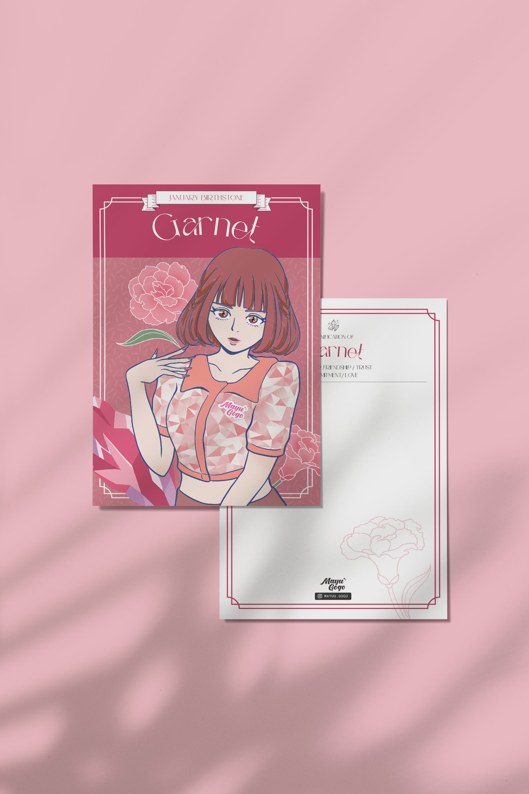 Mayu Gogo | Birthstone Girl Postcard