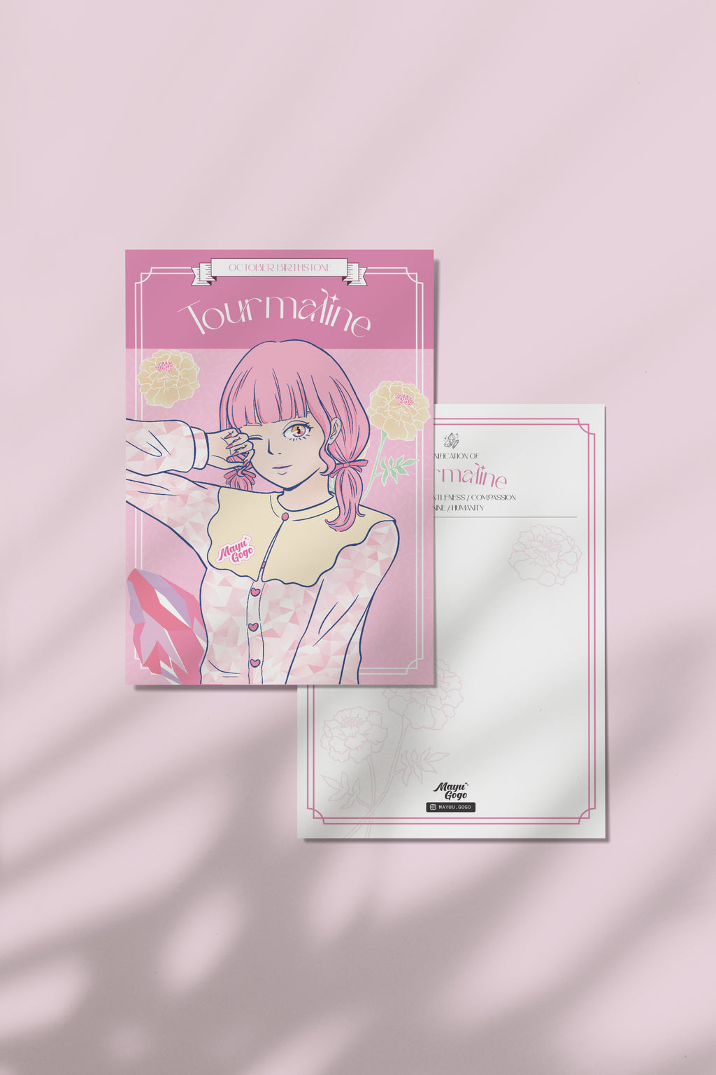 Mayu Gogo | Birthstone Girl Postcard