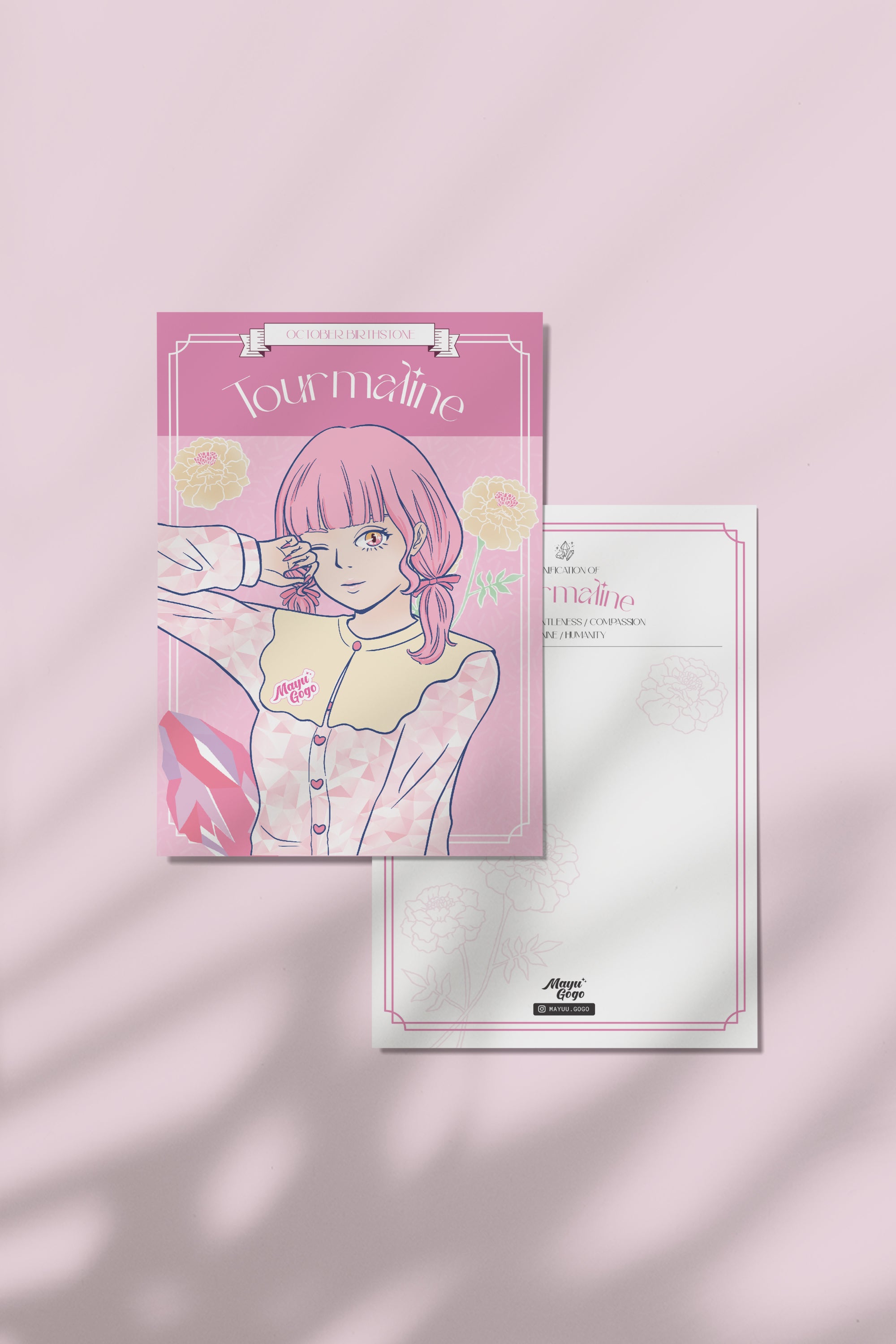 Mayu Gogo | Birthstone Girl Postcard