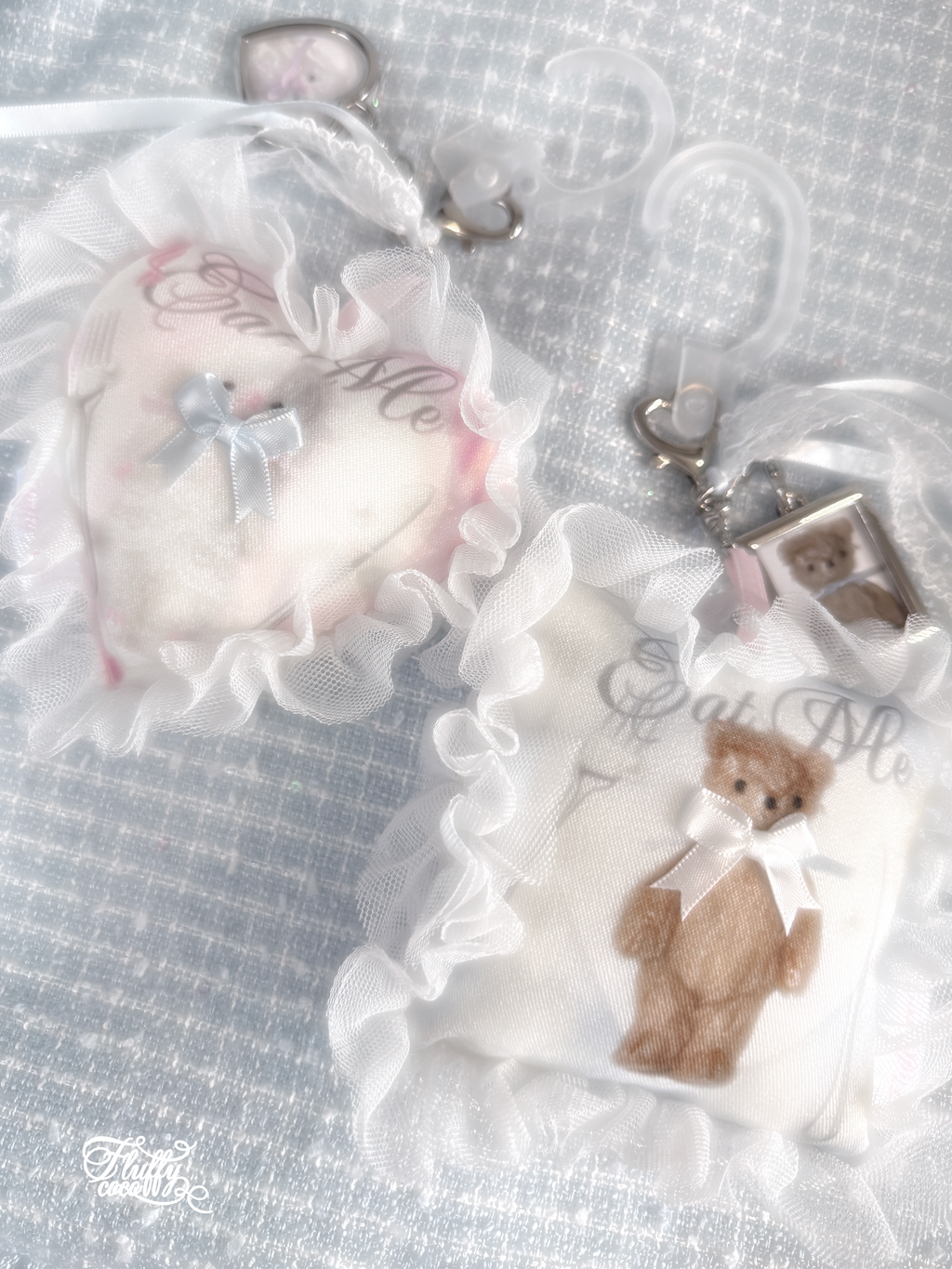Fluffy Coco | Fabric Keychain