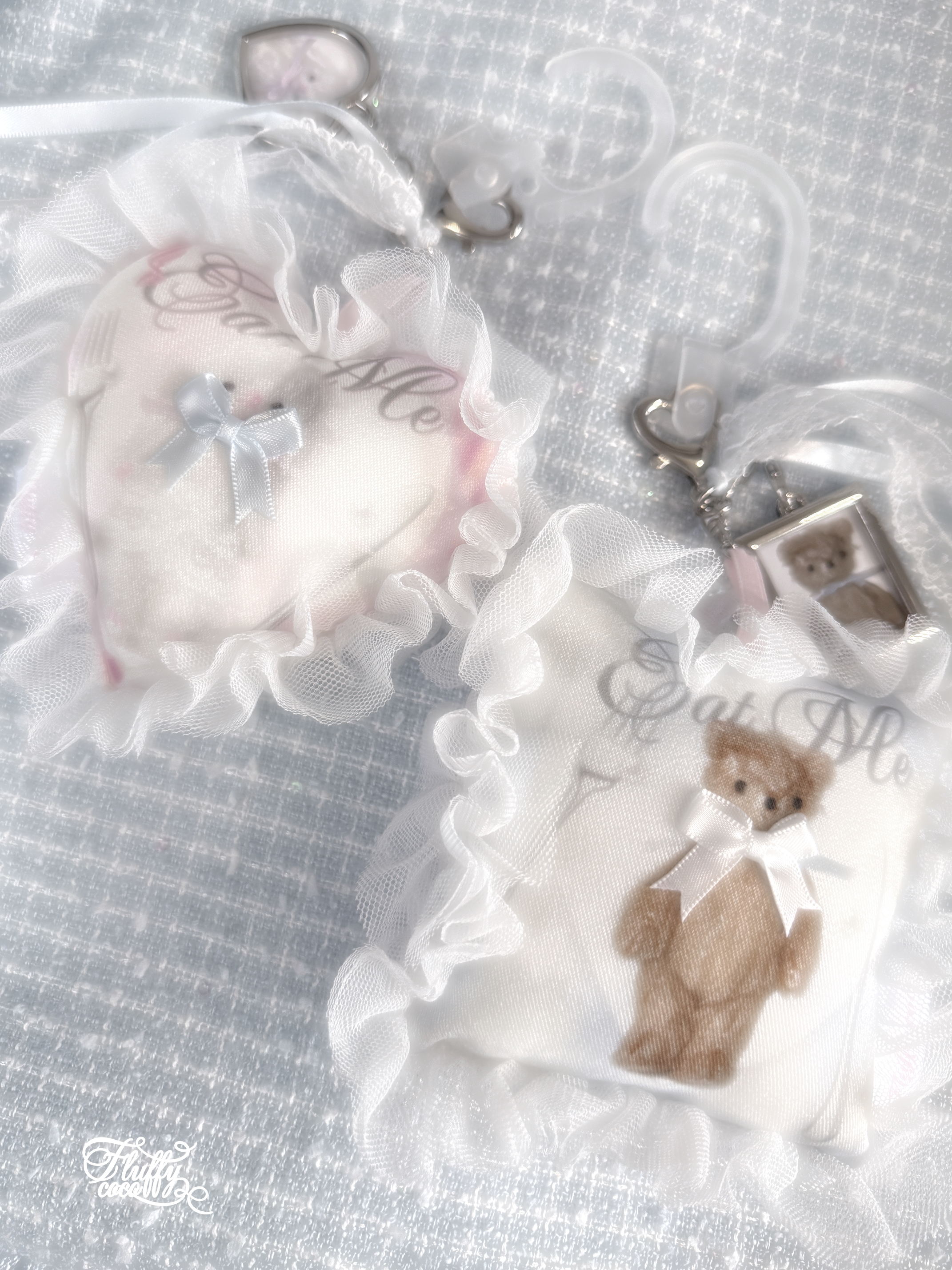 Fluffy Coco | Fabric Keychain