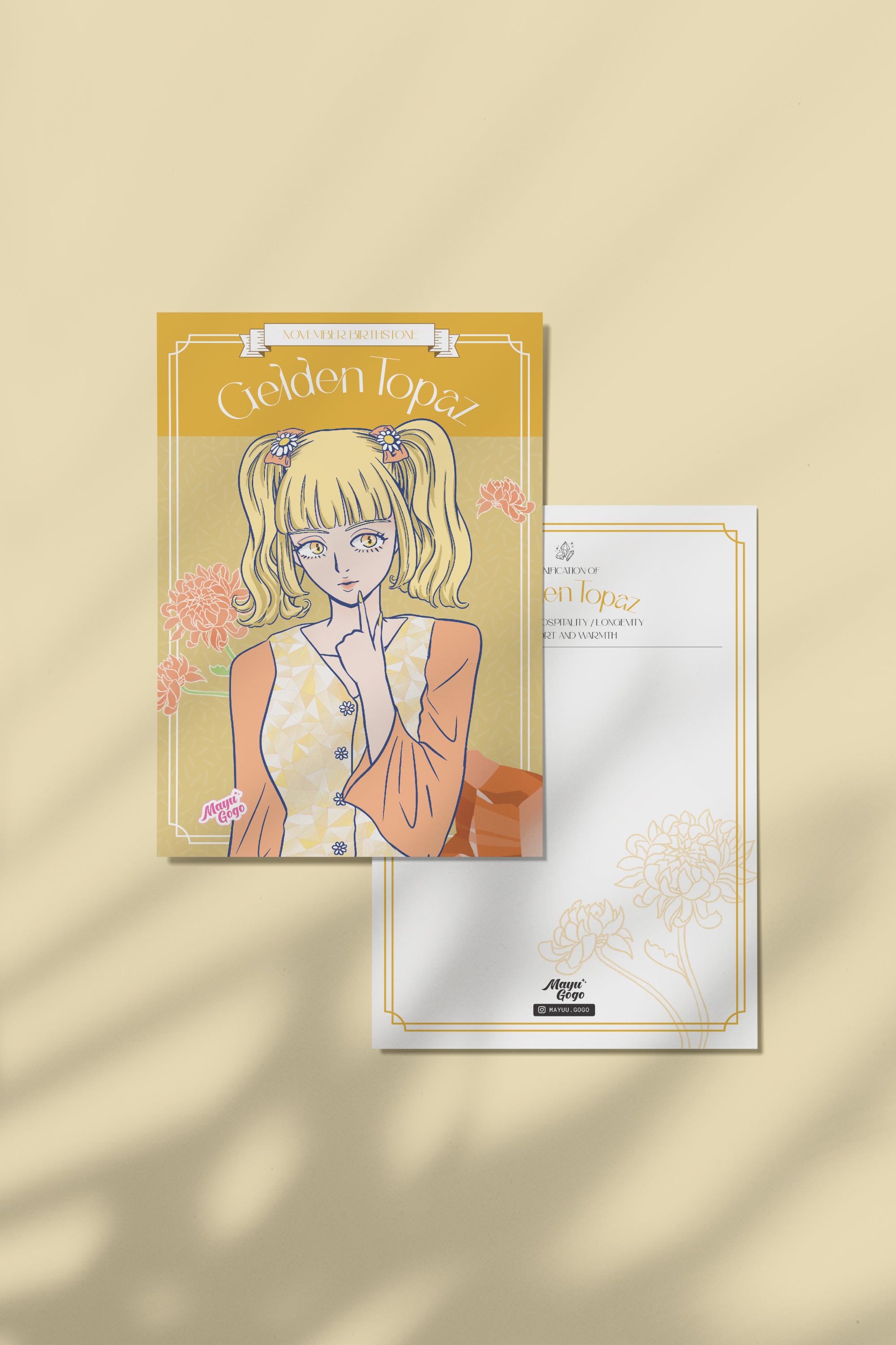 Mayu Gogo | Birthstone Girl Postcard