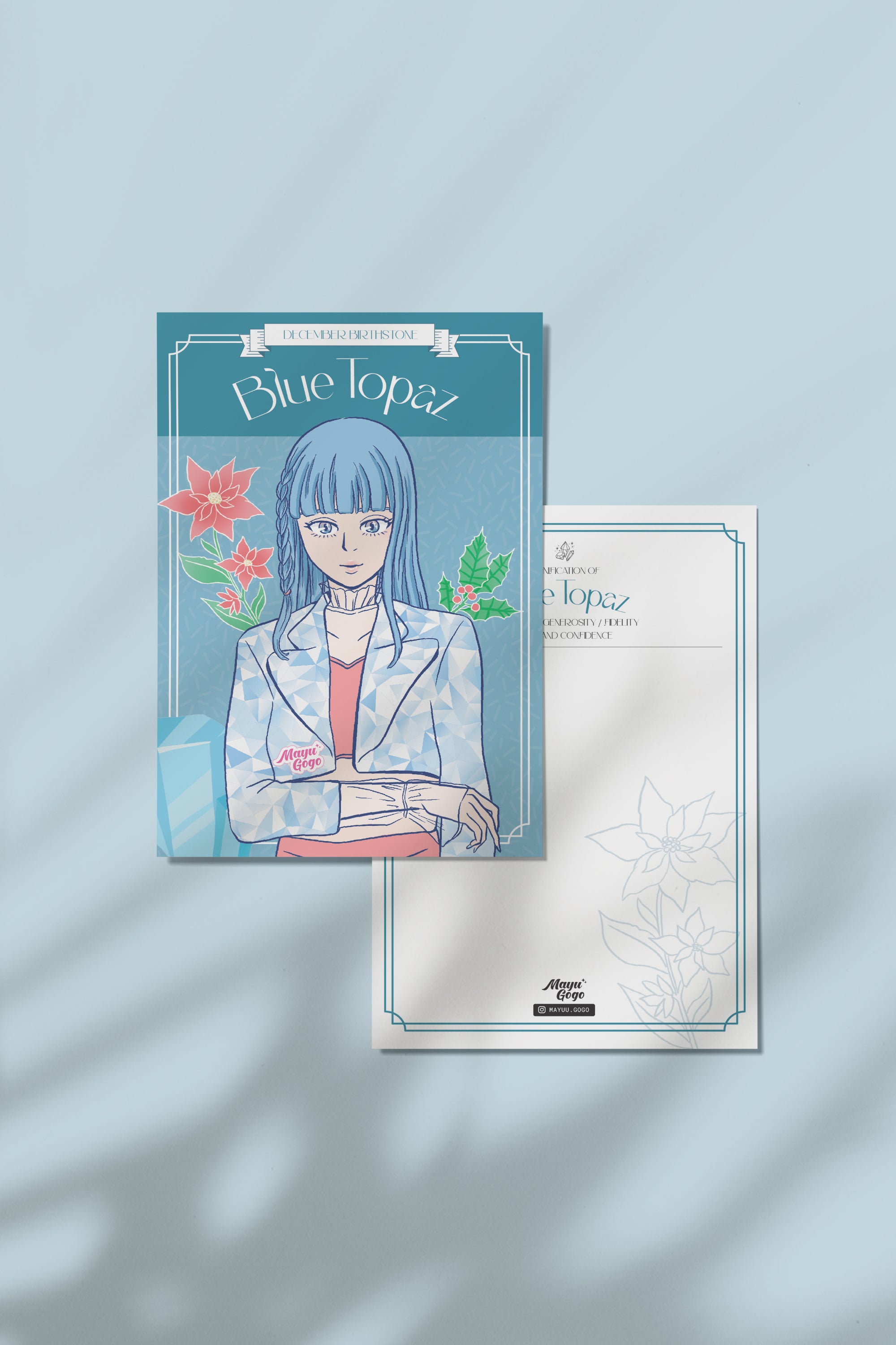 Mayu Gogo | Birthstone Girl Postcard