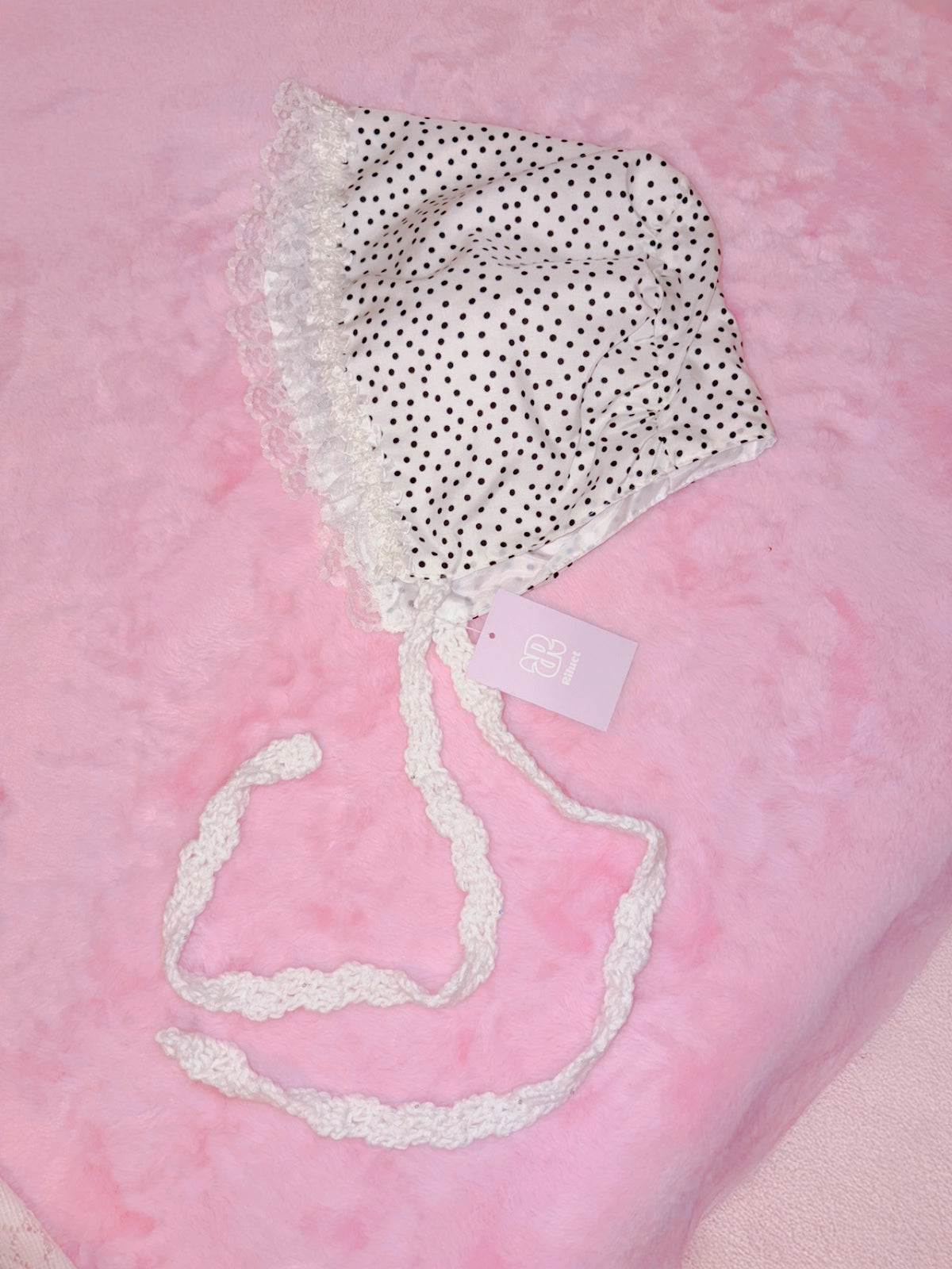 Riluet | Handmade White Dotted Hat