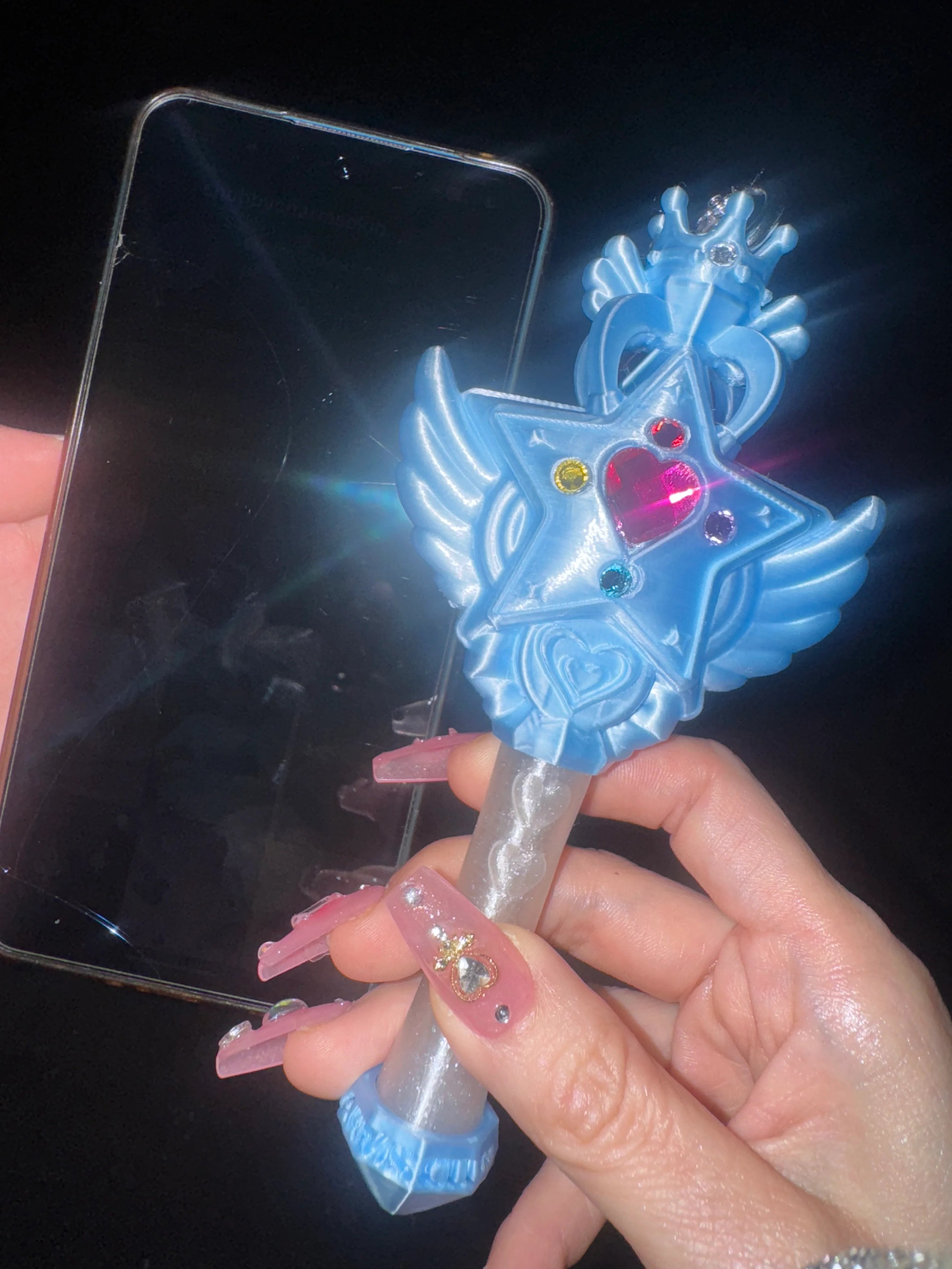 Chubby Charms Club | Mini Magic Stick NFC 3D-Print Accessories - Blue