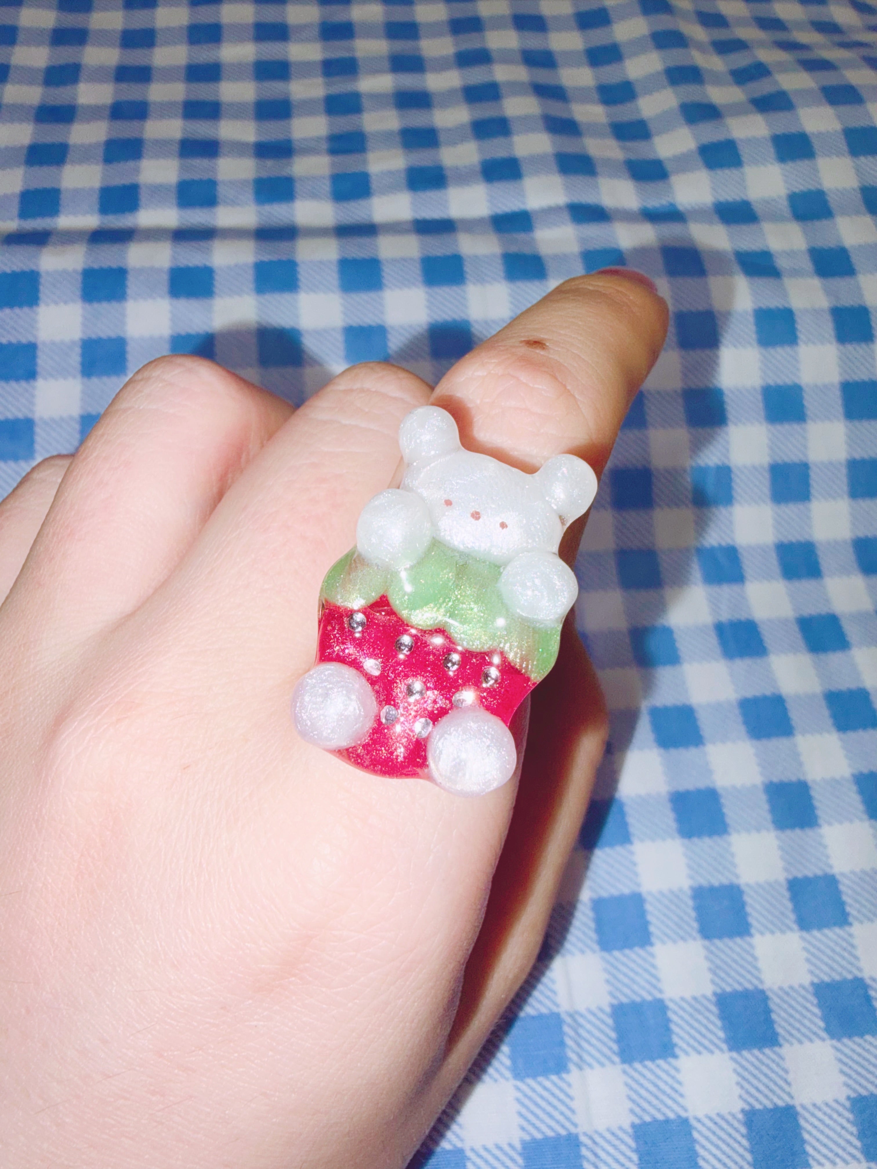 my little doggg | Strawberry Dog Ring