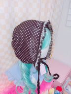 Riluet | Handmade Black Dotted Hat