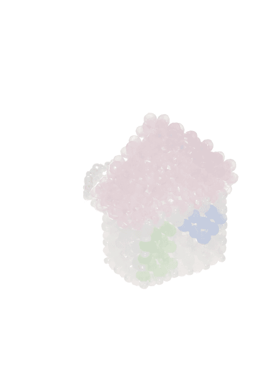 SWINGSET | Pink House Beads Ring