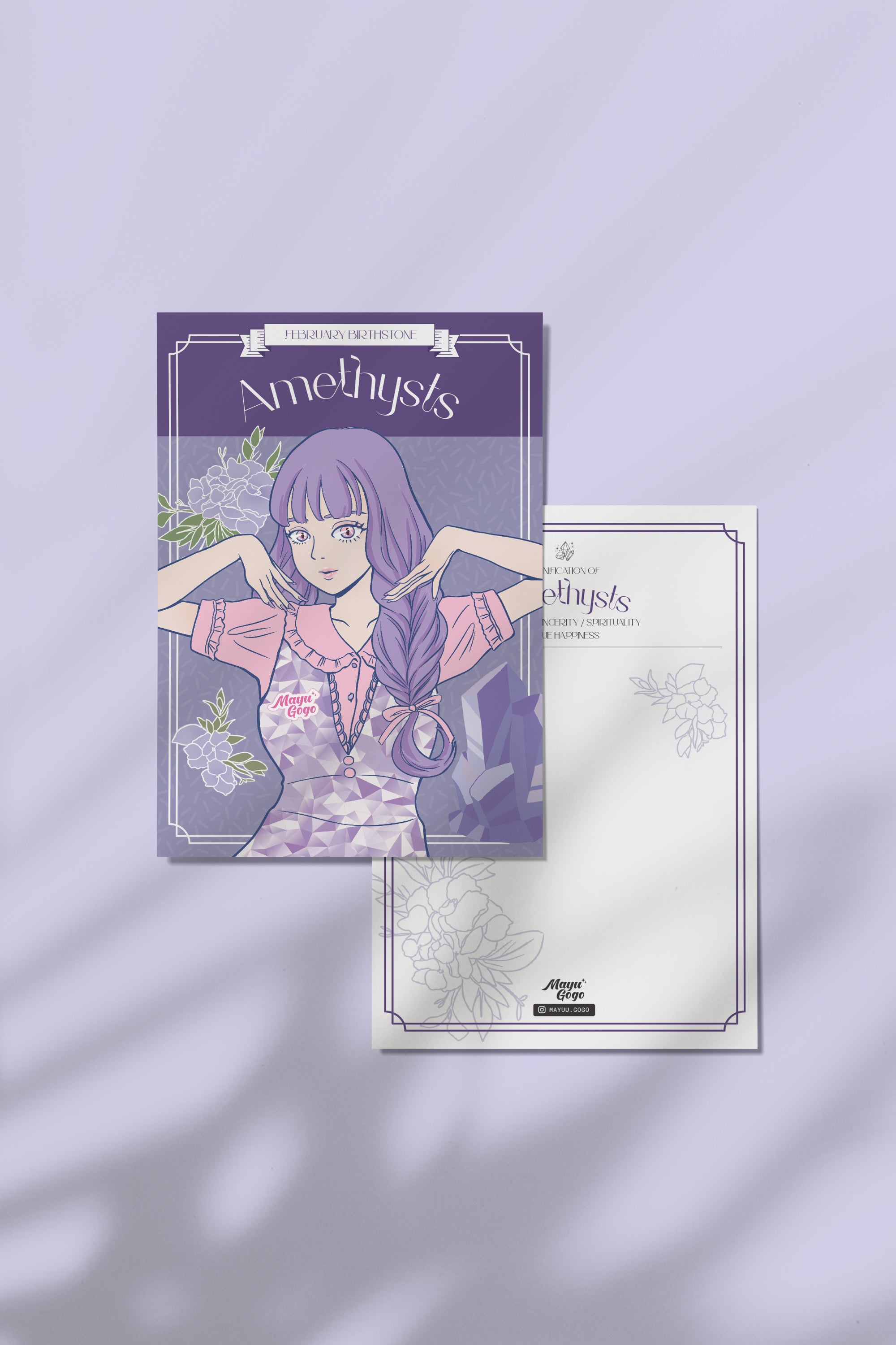 Mayu Gogo | Birthstone Girl Postcard