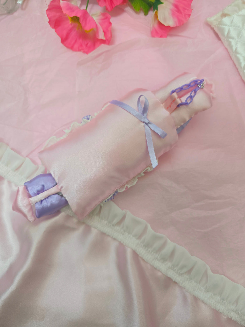 문어가든 | Fluffy Cardholder (Pink Bunny)