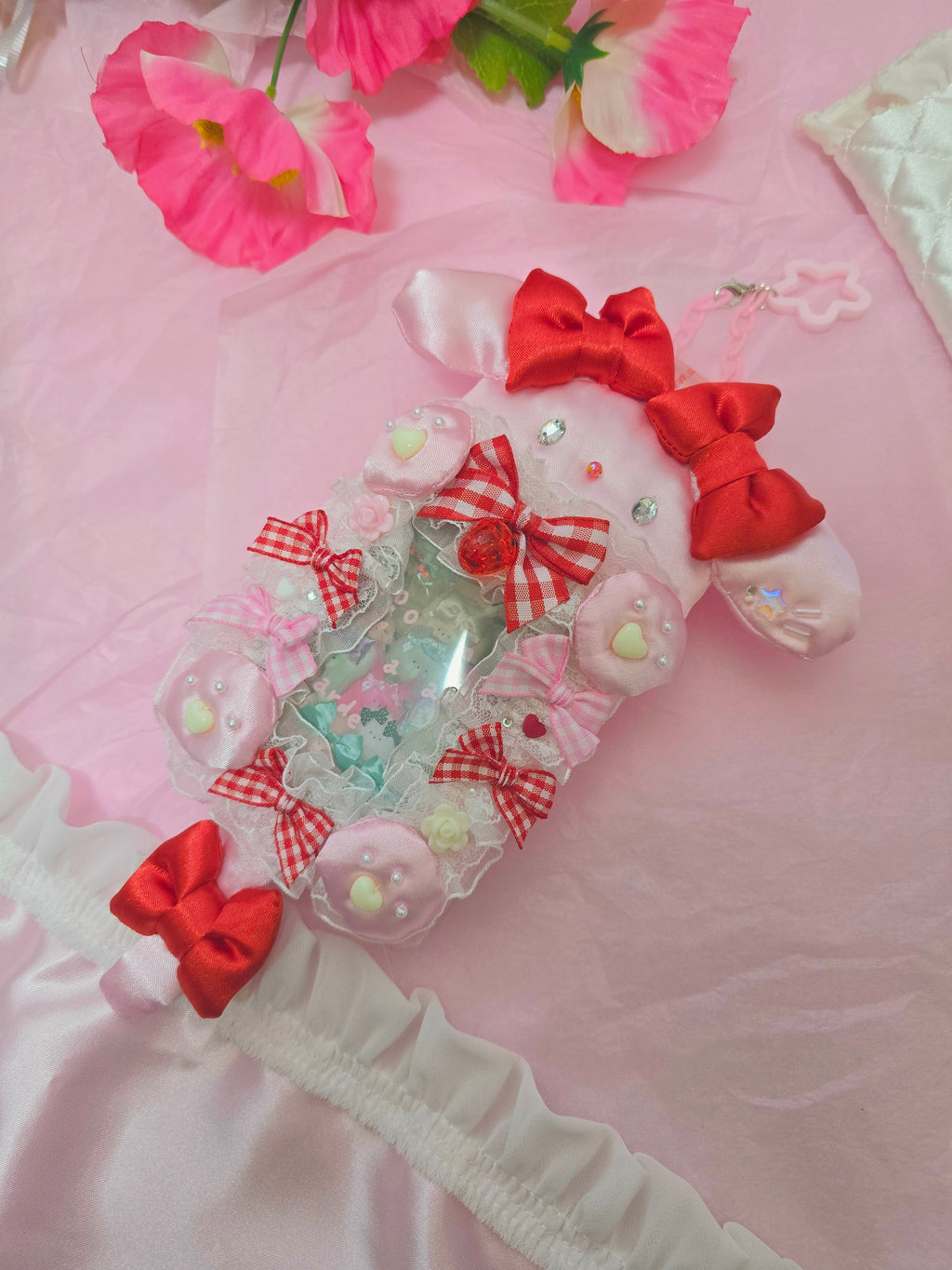 문어가든 | Fluffy Cardholder (Pink Puppy)