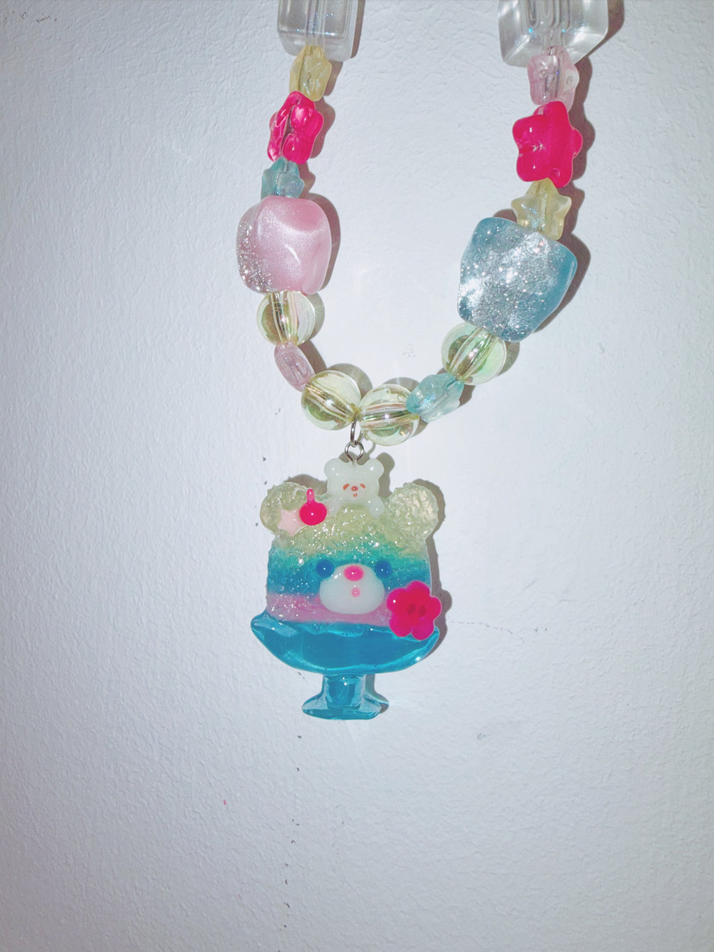 Wakuwakuma Accessories | Shaved Ice Teddy Bear Necklace