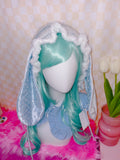 Riluet | Knitted Bunny Ear Hat - Blue