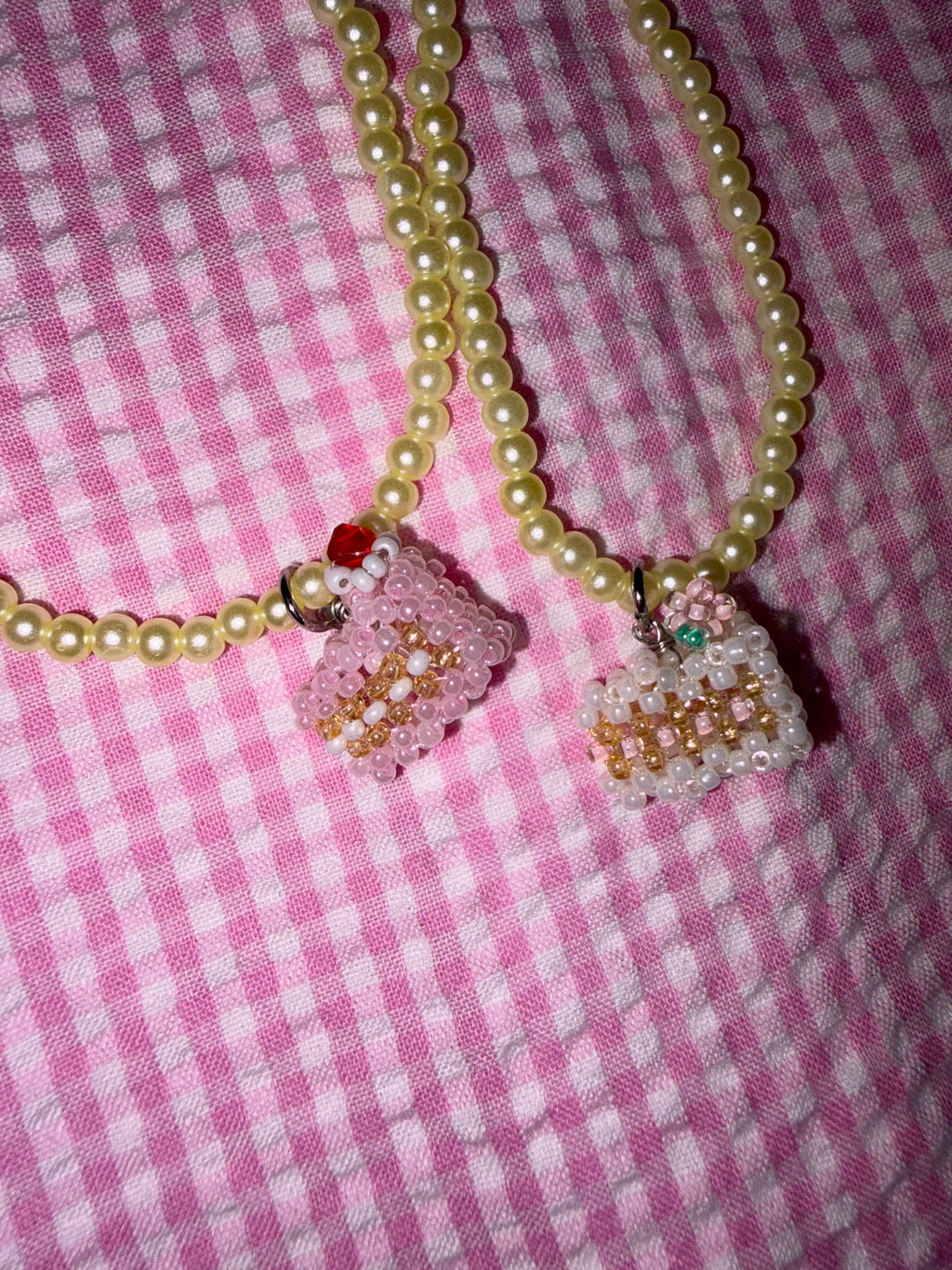Momomeronn桃甜瓜 | Bead Cake Necklace
