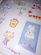 Plastic Peco | Always Love You Clear Glitter Sticker Sheet
