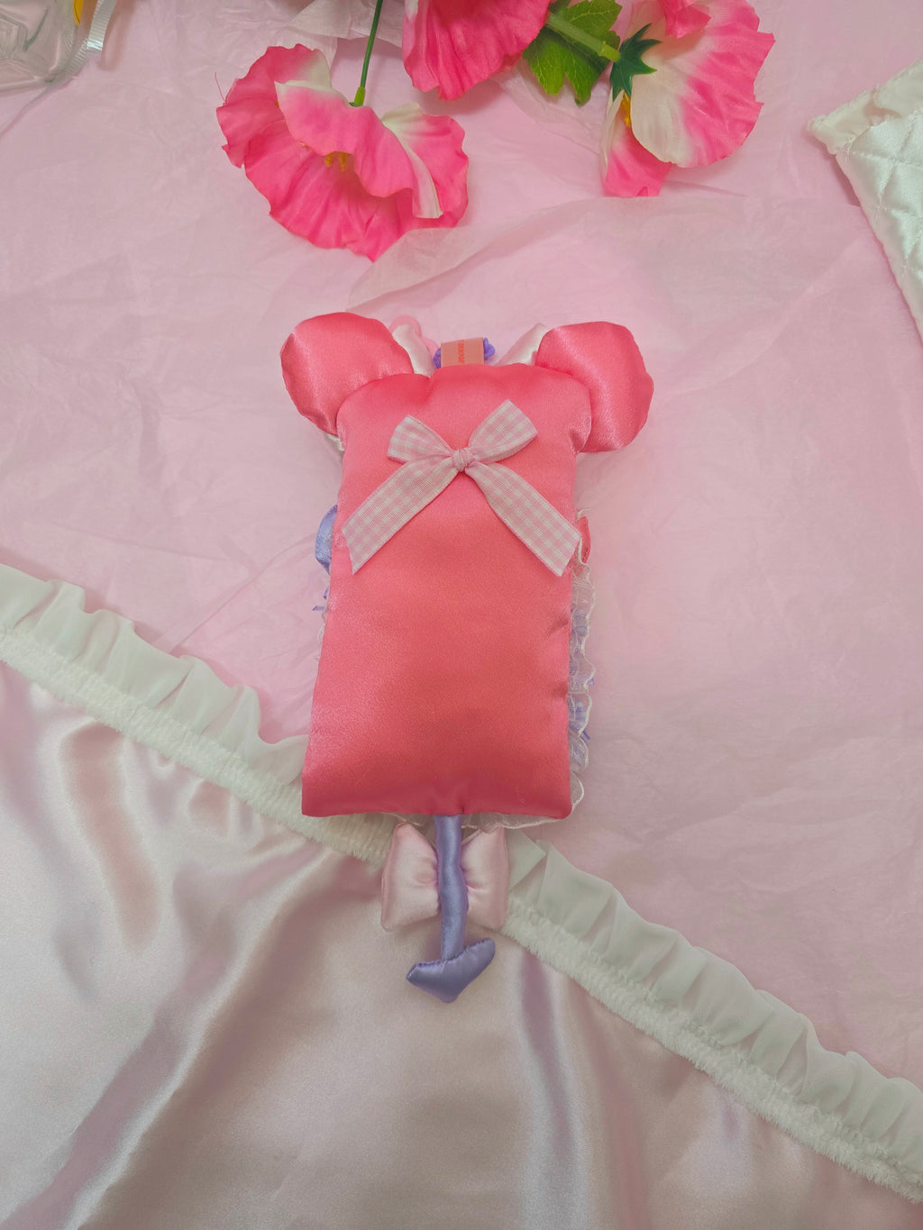 문어가든 | Fluffy Cardholder (Pink Mouse)