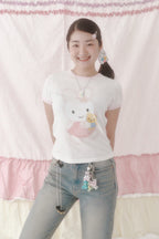 SWINGSET | [X YOUNGART] KIDDY Hugs JINI Dot Ringer T-shirt