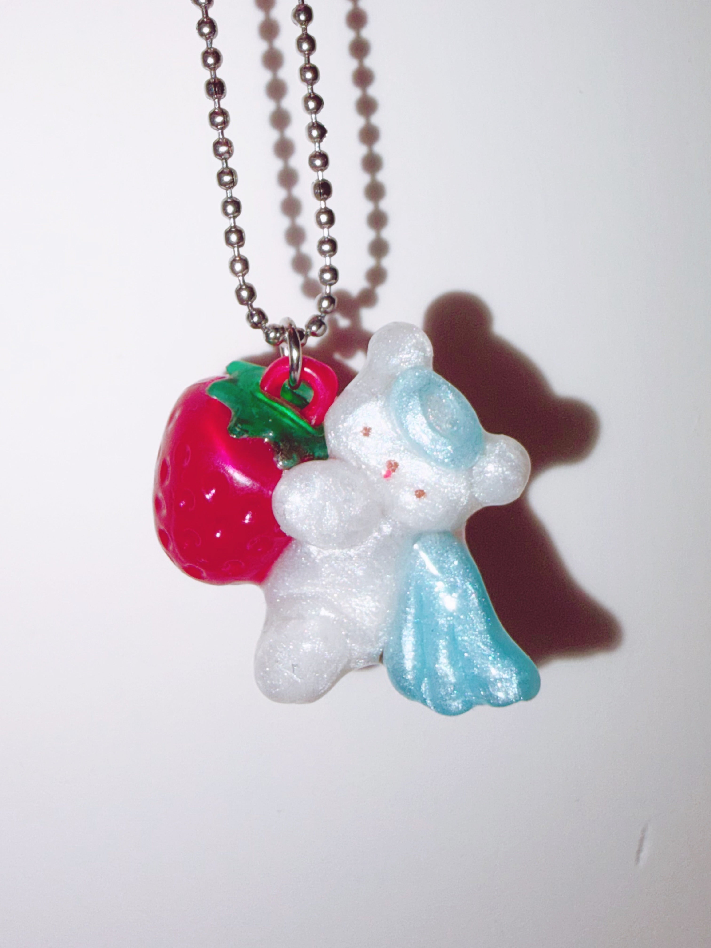 my little doggg | Strawberry Angel Dog Necklace