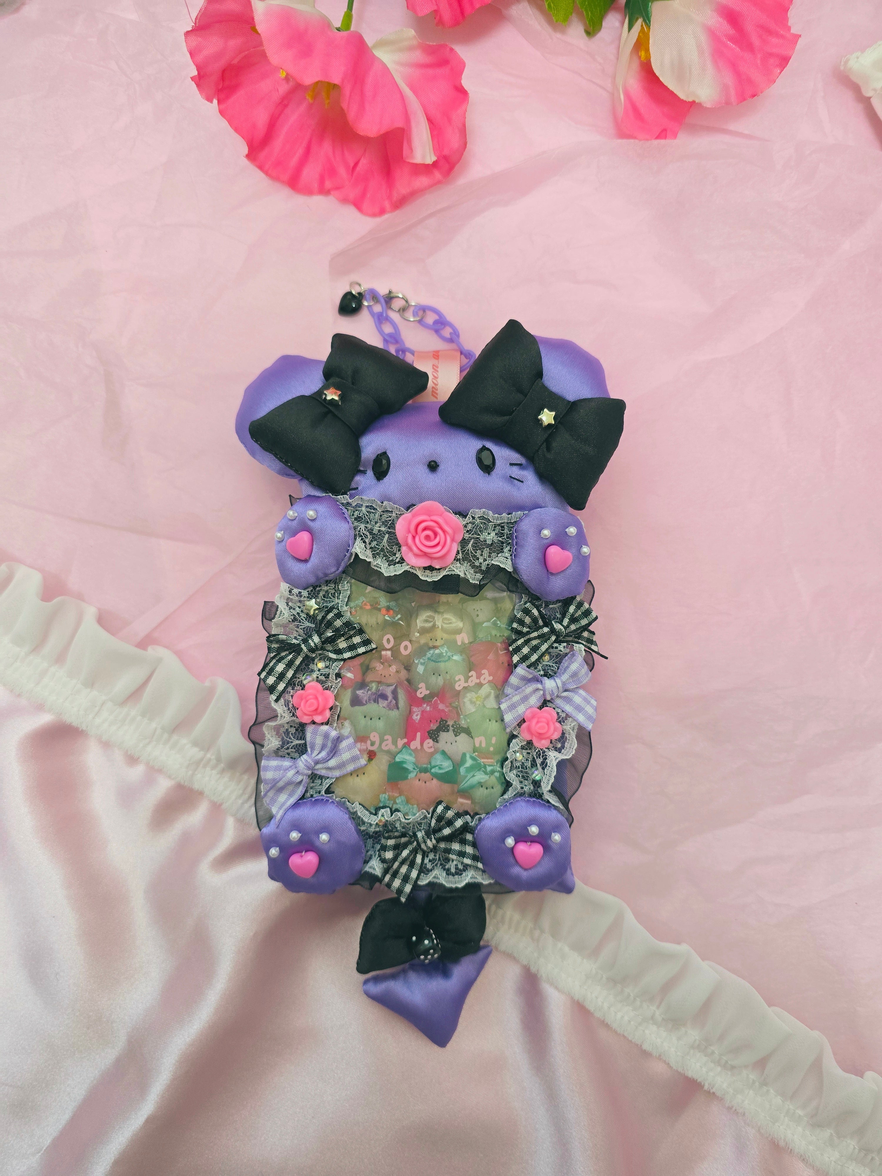 문어가든 | Fluffy Cardholder (Purple Mouse)