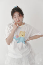 SWINGSET | [X YOUNGART] JINI's Dolphin Ride Cubic T-shirt