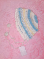 Riluet | Knitted Kira Kira Hat with Beads - Blue x Yellow