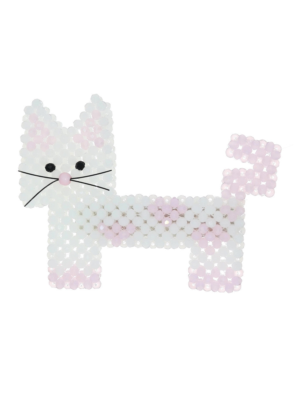 SWINGSET | Question Mark Cat Hairclip (Baby Pink)