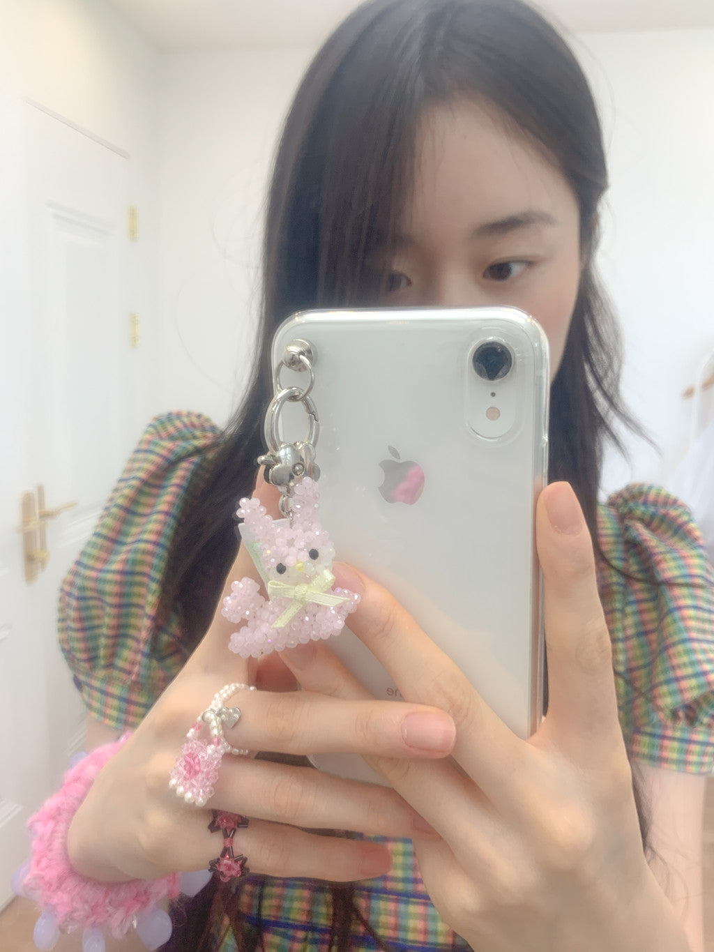 SWINGSET | Baby Pink Rabbit Key Ring