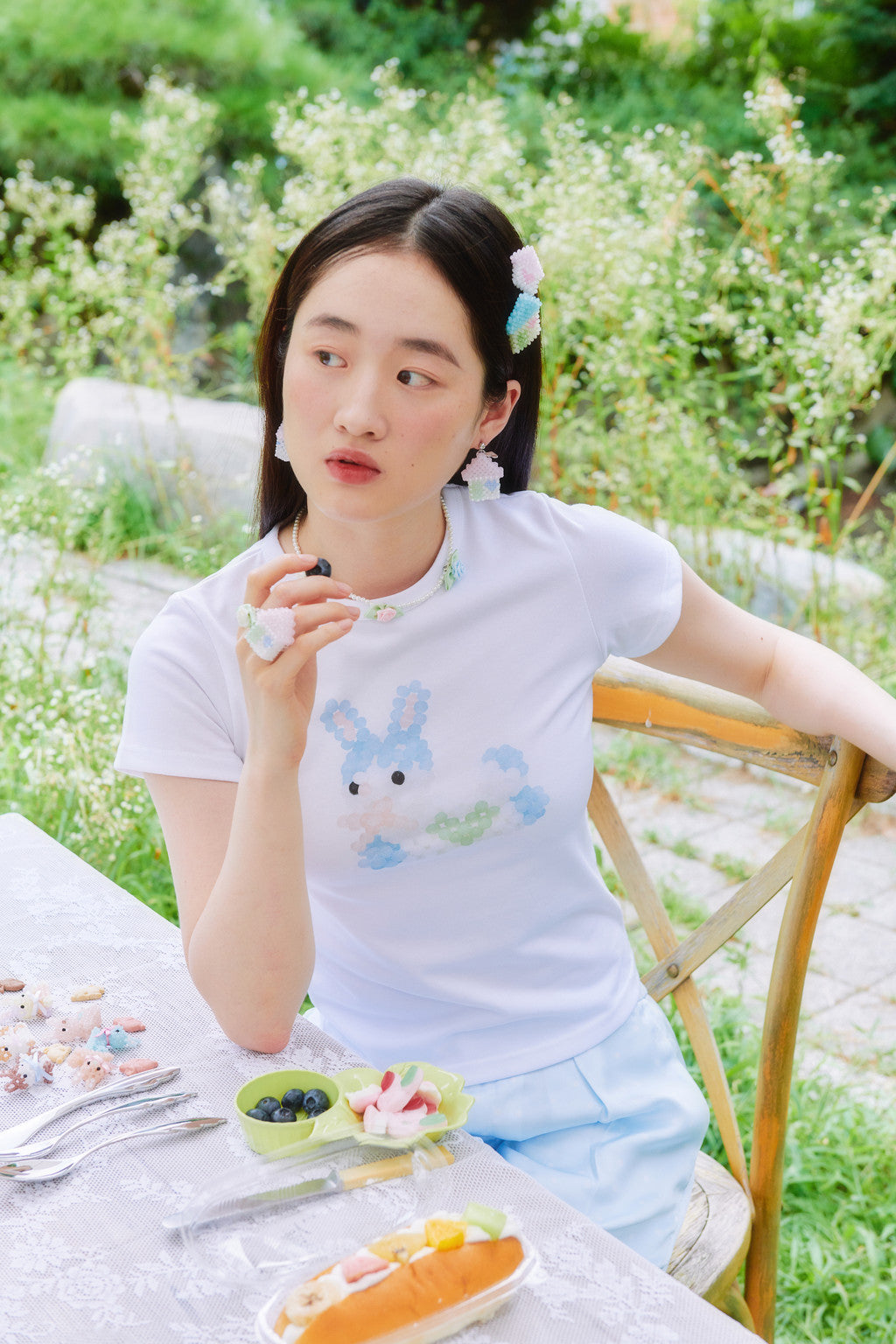 SWINGSET | Pink House Beads Ring