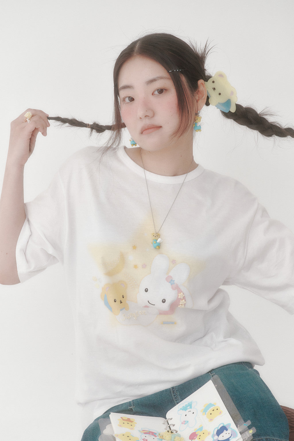 SWINGSET | [X YOUNGART] Star KIDDY&JINI Beaded T-Shirt