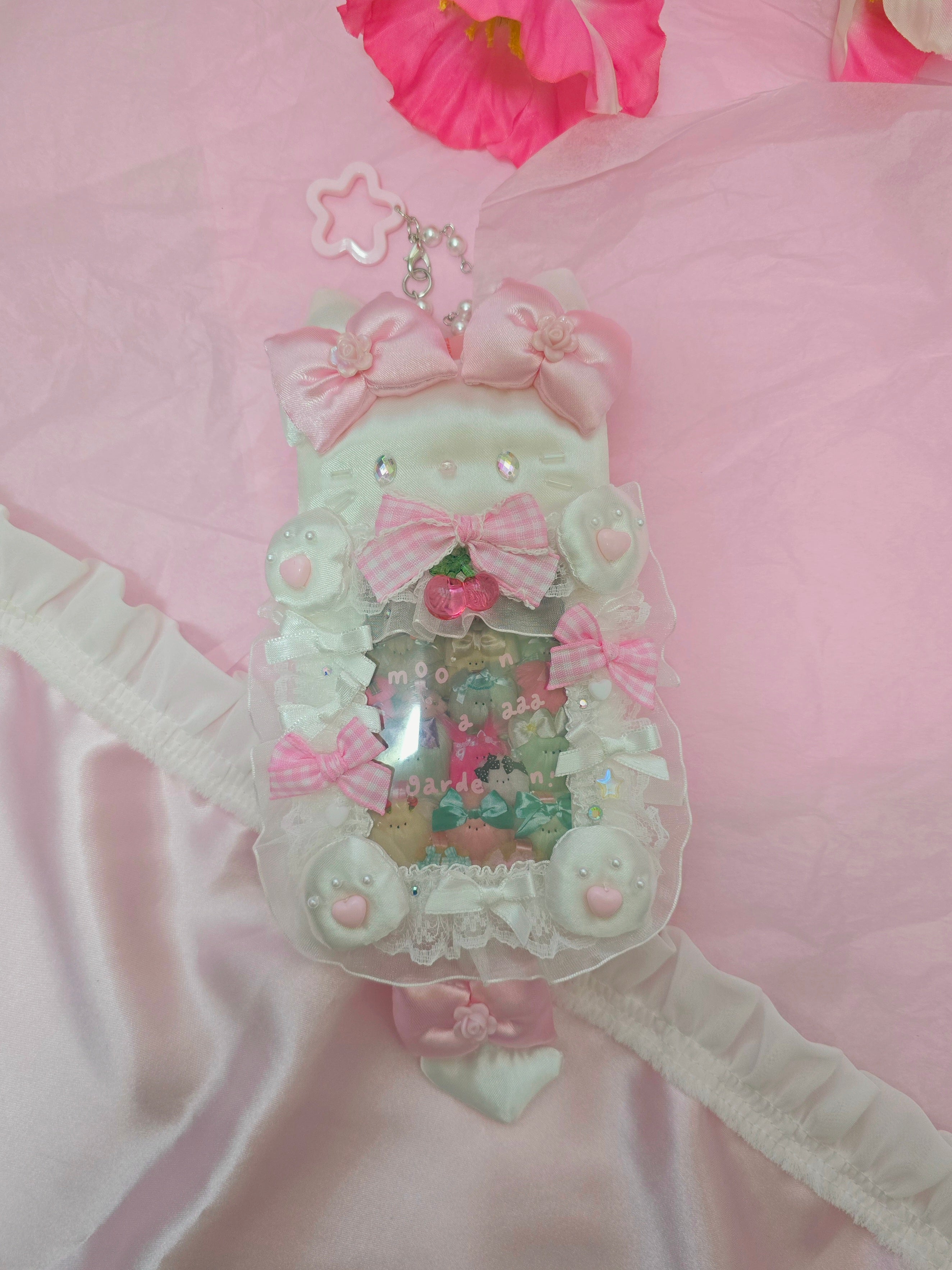 문어가든 | Fluffy Cardholder (White Kitty)