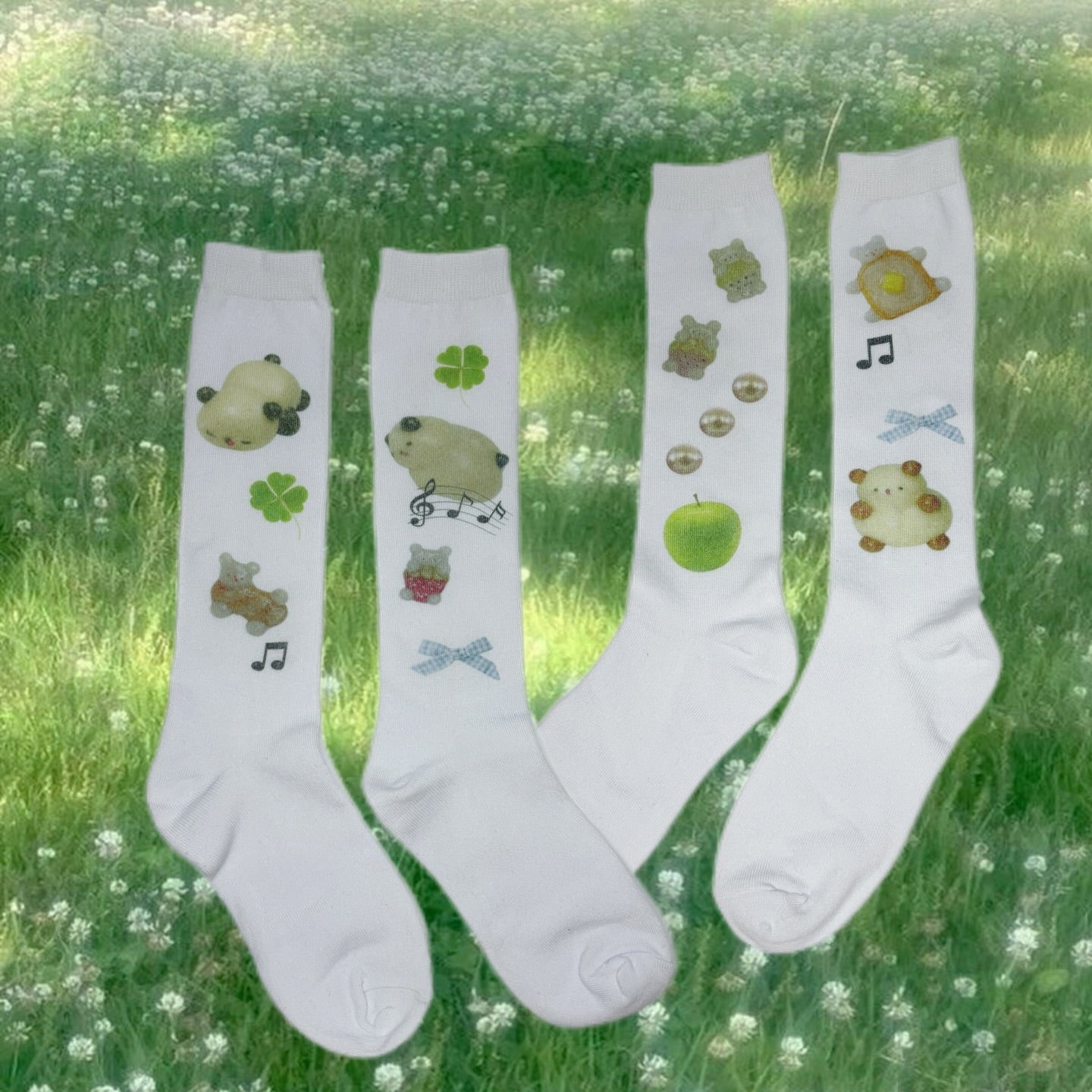 my little doggg | Handprinted Dog Socks