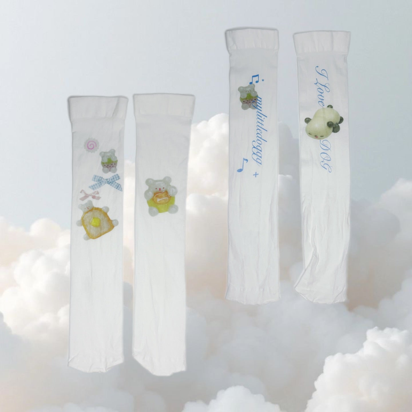 my little doggg | Handprinted Dog Stockings(butter pudding)