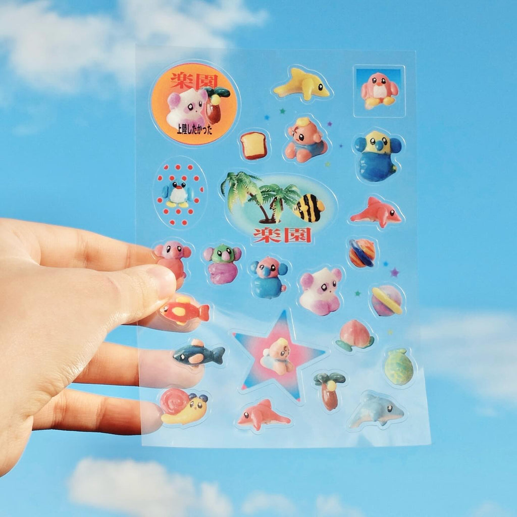 Momomeronn桃甜瓜 | Clear Sticker Sheet