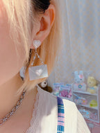 annuipapa | Blue Love Letter Earrings