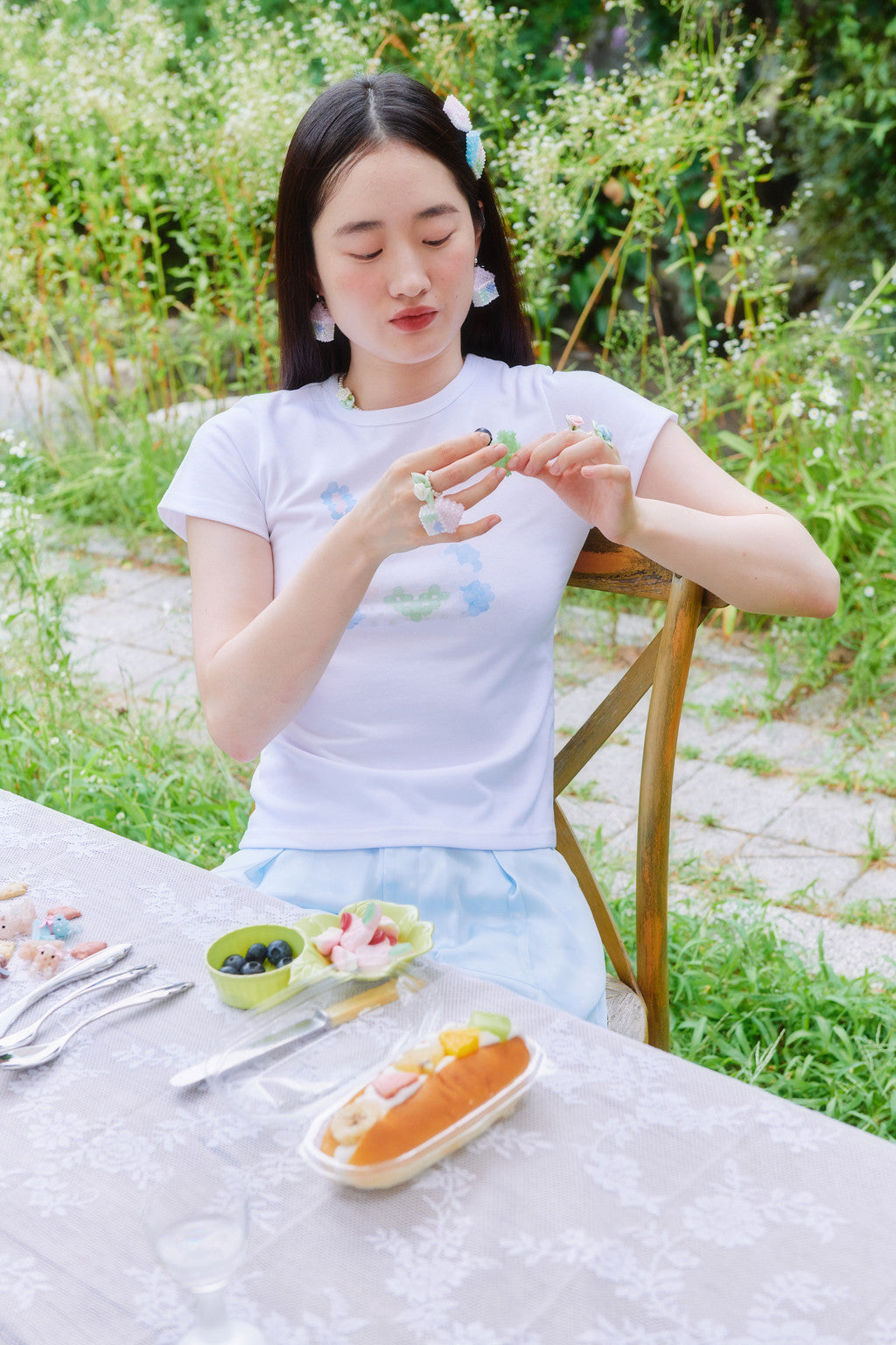 SWINGSET | Pink House Beads Ring