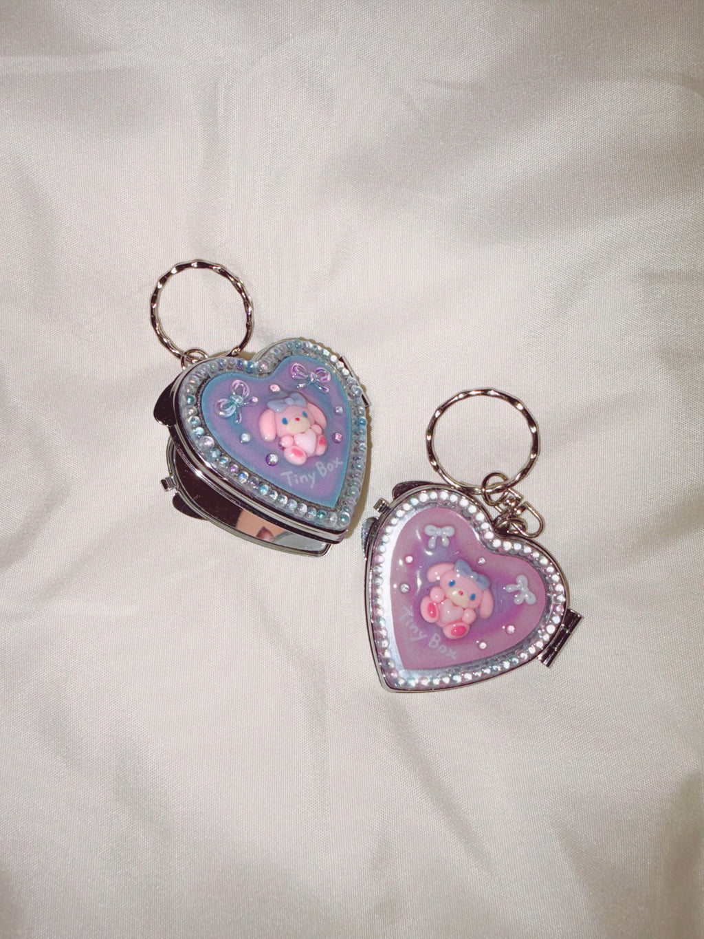 Hand Painted Mirror Keychain
