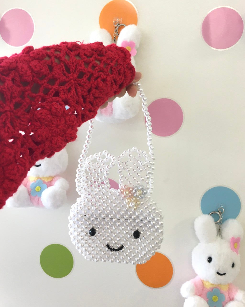 SWINGSET | [X YOUNGART] KIDDY Beads Mini Bag (White)
