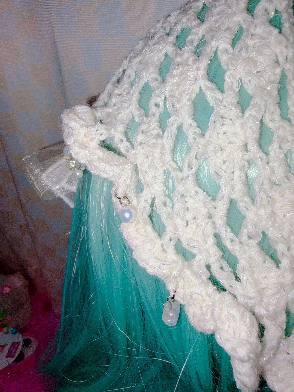 Riluet | Multiway Knitted White Ribbon Scarf