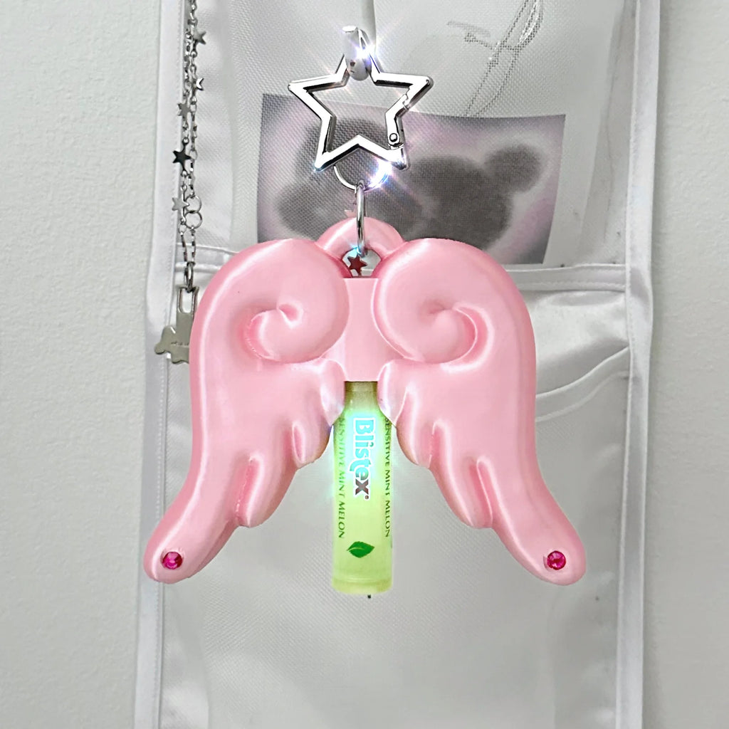 THINGS | Angel Wing Lipbalm Case (Pink)