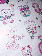 Plastic Peco | Pinky Days Clear Glitter Sticker Sheet