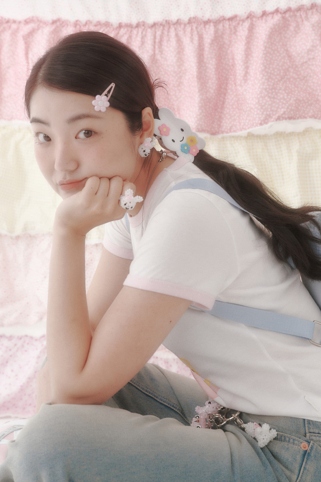 SWINGSET | [X YOUNGART] KIDDY Beads Ring (White)