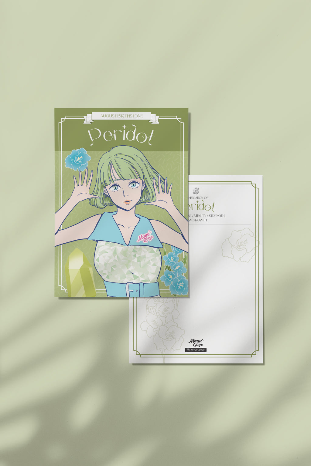 Mayu Gogo | Birthstone Girl Postcard