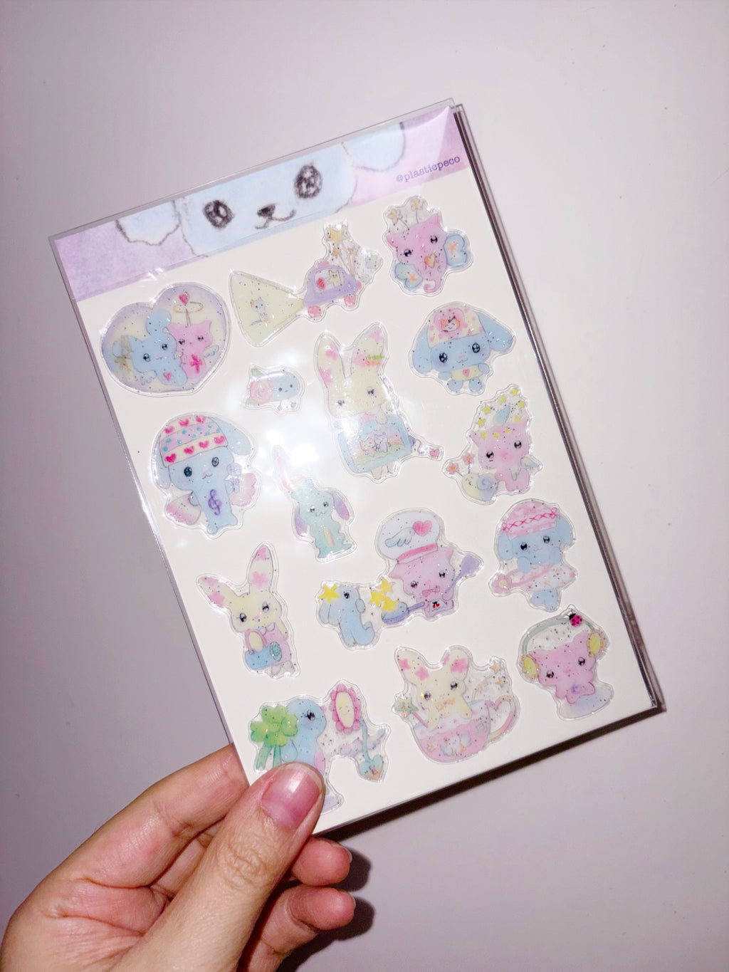 Plastic Peco | Little Days 3D Glitter Sticker Sheet